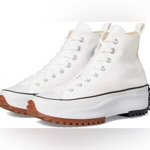 Converse White Platform Hike High-Top Sneakers